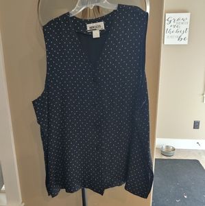 2X Sleeveless Blouse